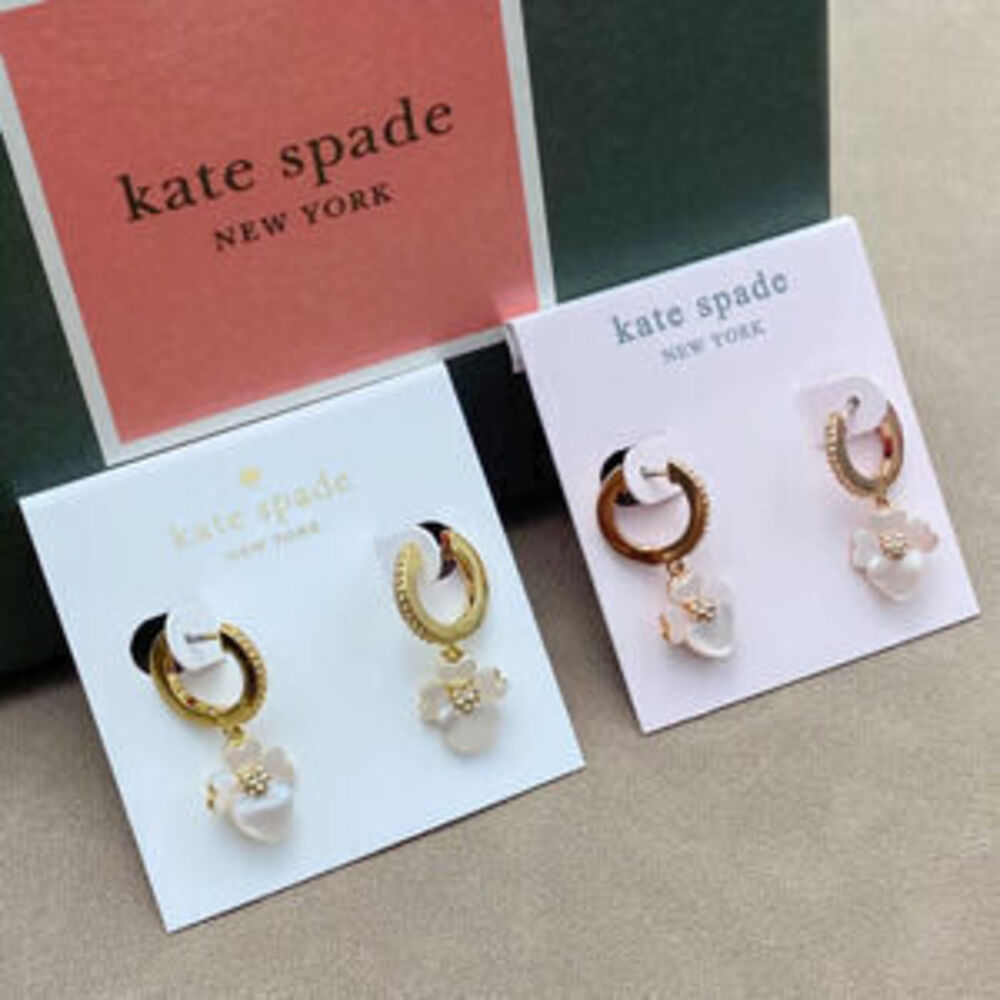 kate spade Mother of Pearl Floral Drop Earrings